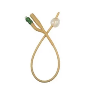 2-Way Balloon Foley Catheter, Green, 14FR