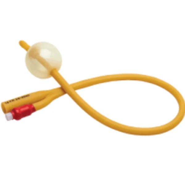 2-Way Balloon Foley Catheter, Red, 8FR