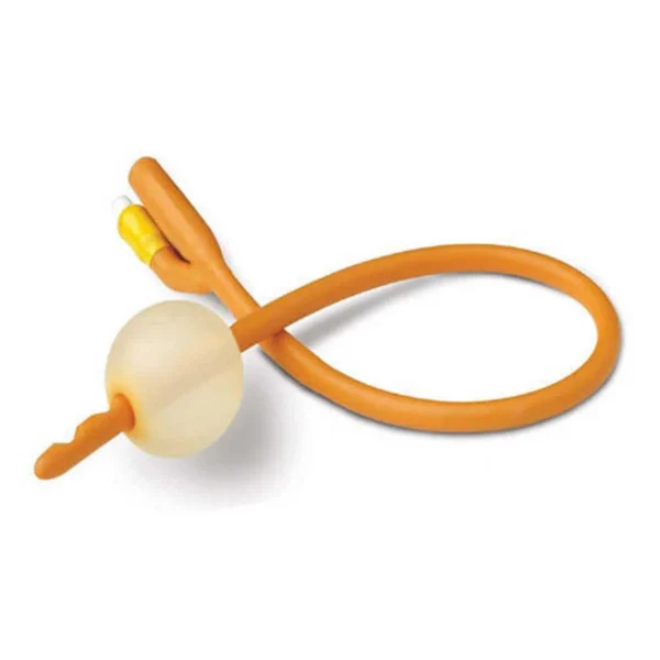 2-Way Balloon Foley Catheter, Yellow, 10FR