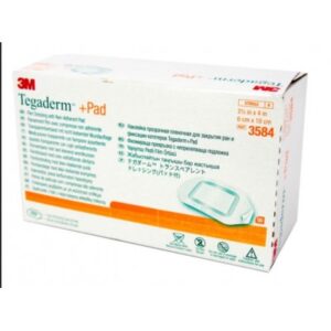3M Tegaderm + Pad Transparent Dressing With Absorbent Pad 3584, 50's/box
