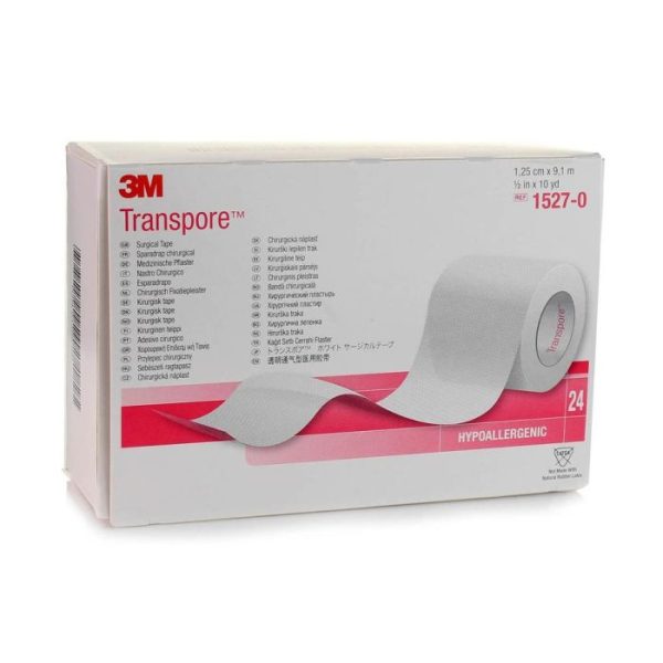 3M Transpore 2.5cm x 9.14m (1in x 10yds)