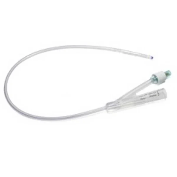 Silicone Foley Catheter, White, FR12