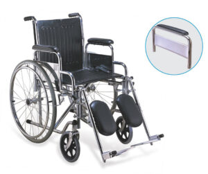 Steel Wheelchair With Elevating Leg Rest