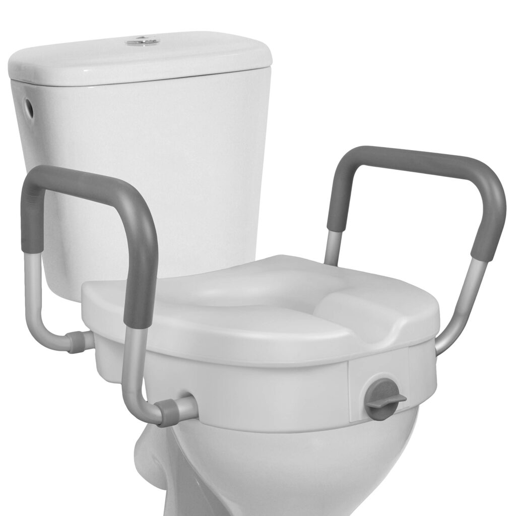 Toilet Seat Raiser With Arms