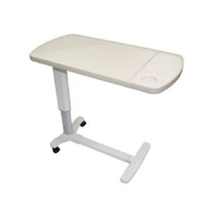 Overbed Table with Height Adjustable for Patient Use