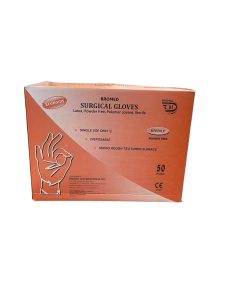 7 Sterile Latex Surgical Glove, Powdered Free
