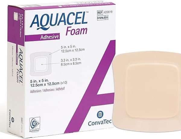 Aquacel Adhesive Foam 12.5 cm x 12.5cm