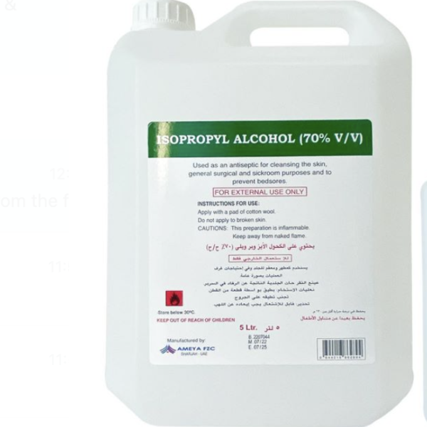 Isopropyl Alcohol 70% 5L