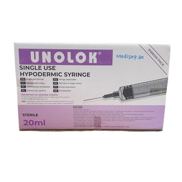 Unolok 20ml Luerlock Syringe With Needle