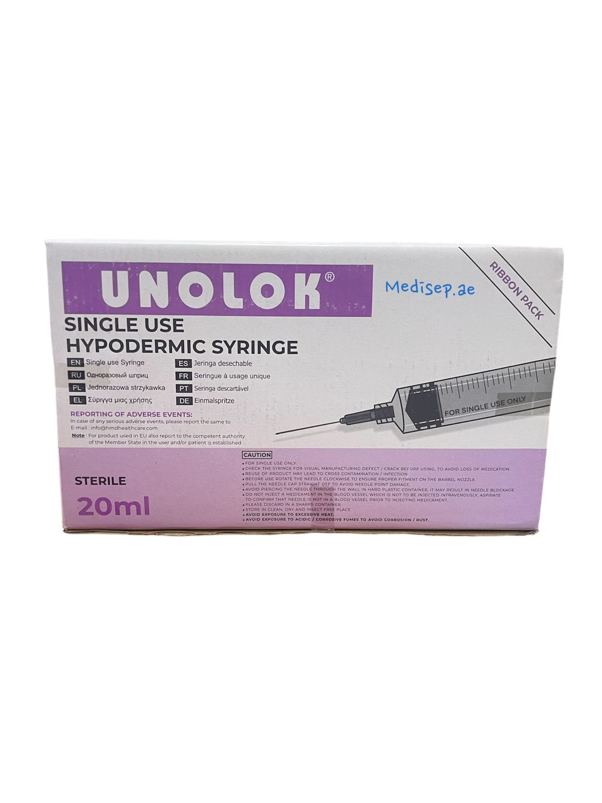 Unolok 20ml Luerlock Syringe With Needle