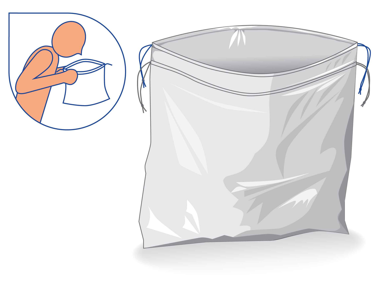 Vomit Bag with Super Absorbent Pad