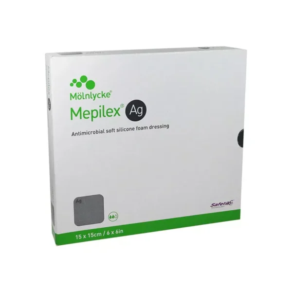 Mepilex Ag Soft Silicone Foam 6 x 6 Dressing