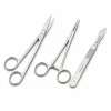 Premium stainless steel surgical scissors, forceps, and scalpel for precision surgical procedures, wound care, and medical applications available at Medical Equipment Dubai.