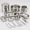 Stainless steel surgical trays, bowls, instrument containers, and surgical instruments available at Medical Equipment Dubai